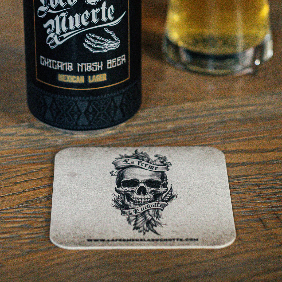 Set of 6 skull coasters