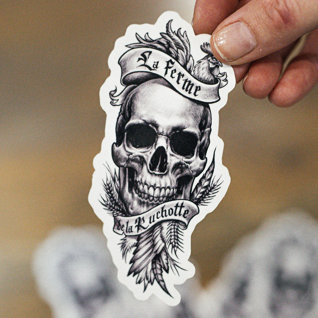 Lot de 5 Stickers Skull